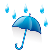 Emoji ☔ Ombrello Con Gocce Di Pioggia su emojidex 1.0.24.