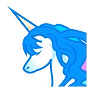 Emoji 🦄 Unicorno su emojidex 1.0.24.