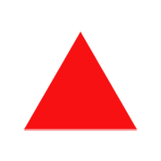 🔺 Emoji rotes Dreieck mit der Spitze nach oben emojidex 1.0.24.