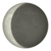 Émoji 🌘 Lune Décroissante sur emojidex 1.0.24.