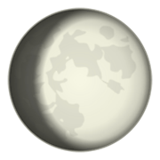 🌔 Emoji Luna Gibosa Creciente en emojidex 1.0.24.