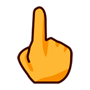 👆 Emoji Dorso Da Mão Com Dedo Indicador Apontando Para Cima na emojidex 1.0.24.