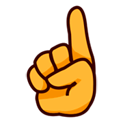 ☝️ Emoji nach oben weisender Zeigefinger von vorne emojidex 1.0.24.