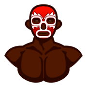 🤼🏿 Emoji Personas Luchando, Tono De Piel Oscuro en emojidex 1.0.24.