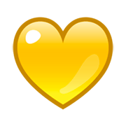 💛 Emoji Coração Amarelo na emojidex 1.0.24.