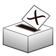 🗳️ Emoji Urna Eleitoral Com Cédula na emojidex 1.0.34.