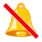 Emoji 🔕 Campana Sbarrata su emojidex 1.0.34.