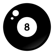 Emoji 🎱 Palla Da Biliardo su emojidex 1.0.34.