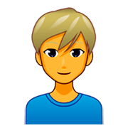 👱‍♂️ Emoji Homem: Cabelo Loiro na emojidex 1.0.34.