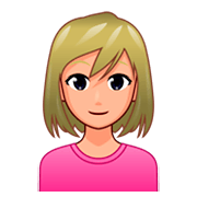 Emoji 👱🏼‍♀️ Donna Bionda: Carnagione Abbastanza Chiara su emojidex 1.0.34.