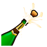 Émoji 🍾 Bouteille De Champagne sur emojidex 1.0.34.