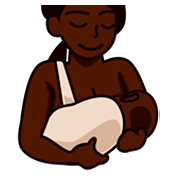 🤱🏿 Emoji Lactancia Materna: Tono De Piel Oscuro en emojidex 1.0.34.
