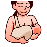Emoji 🤱🏼 Allattare: Carnagione Abbastanza Chiara su emojidex 1.0.34.