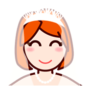 Personne Mariée Avec Voile : Peau Claire emojidex 1.0.34.