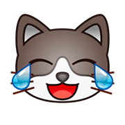Katze mit Freudentränen emojidex 1.0.34.