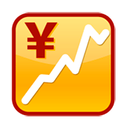 steigender Trend mit Yen-Zeichen emojidex 1.0.34.