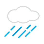 🌧️ Emoji Wolke mit Regen emojidex 1.0.34.