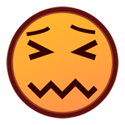 Emoji 😖 Faccina Frustrata su emojidex 1.0.34.