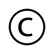 ©️ Emoji Símbolo De Copyright na emojidex 1.0.34.