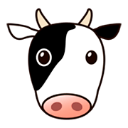 🐮 Emoji Rosto De Vaca na emojidex 1.0.34.