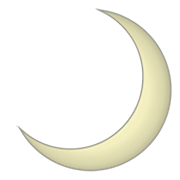 Emoji 🌙 Spicchio Di Luna su emojidex 1.0.34.