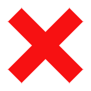 Emoji ❌ Croce su emojidex 1.0.34.