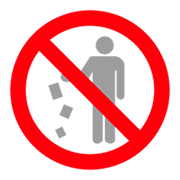 🚯 Emoji Proibido Jogar Lixo No Chão na emojidex 1.0.34.