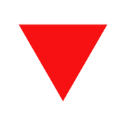 🔻 Emoji rotes Dreieck mit der Spitze nach unten emojidex 1.0.34.