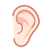 Emoji 👂🏻 Orecchio: Carnagione Chiara su emojidex 1.0.34.