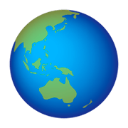 Globo Terráqueo Mostrando Asia Y Australia emojidex 1.0.34.
