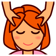 💆🏽 Emoji Pessoa Recebendo Massagem Facial: Pele Morena na emojidex 1.0.34.