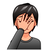Emoji 🤦🏼 Persona Esasperata: Carnagione Abbastanza Chiara su emojidex 1.0.34.