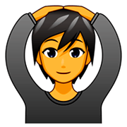 Person mit Händen auf dem Kopf emojidex 1.0.34.