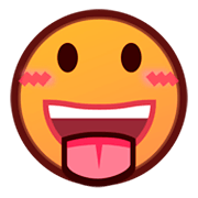Gesicht mit herausgestreckter Zunge emojidex 1.0.34.