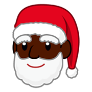 Emoji 🎅🏿 Babbo Natale: Carnagione Scura su emojidex 1.0.34.