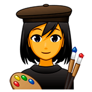 👩‍🎨 Emoji Artista Plástica na emojidex 1.0.34.
