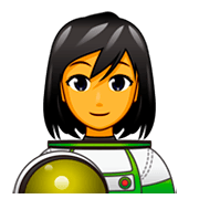 👩‍🚀 Emoji Astronauta Mulher na emojidex 1.0.34.