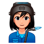 👩🏼‍🏭 Emoji Operaria: Tono De Piel Claro Medio en emojidex 1.0.34.