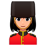 💂🏼‍♀️ Emoji Guardia Mujer: Tono De Piel Claro Medio en emojidex 1.0.34.