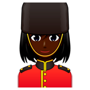 💂🏿‍♀️ Emoji Guarda Mulher: Pele Escura na emojidex 1.0.34.