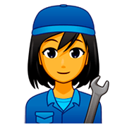 Émoji 👩‍🔧 Mécanicienne sur emojidex 1.0.34.