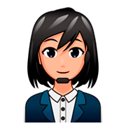 👩🏼‍💼 Emoji Büroangestellte: mittelhelle Hautfarbe emojidex 1.0.34.