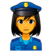 Emoji 👮‍♀️ Poliziotta su emojidex 1.0.34.