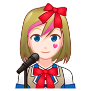 Émoji 👩🏻‍🎤 Chanteuse : Peau Claire sur emojidex 1.0.34.