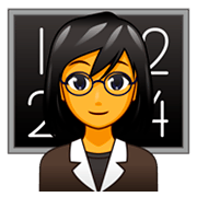 Émoji 👩‍🏫 Enseignante sur emojidex 1.0.34.