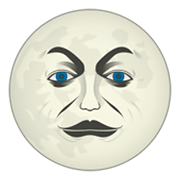 Émoji 🌝 Pleine Lune Avec Visage sur emojidex 1.0.34.