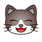 Emoji 😸 Gatto Che Sogghigna su emojidex 1.0.34.