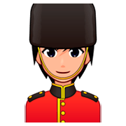 💂🏼 Emoji Wachmann/Wachfrau: mittelhelle Hautfarbe emojidex 1.0.34.