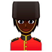 💂🏿 Emoji Guarda: Pele Escura na emojidex 1.0.34.