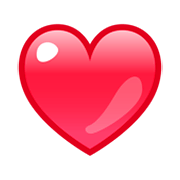 Emoji ❤️ Cuore Rosso su emojidex 1.0.34.
